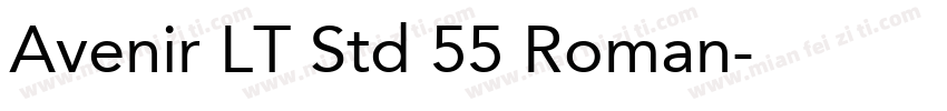 Avenir LT Std 55 Roman字体转换
